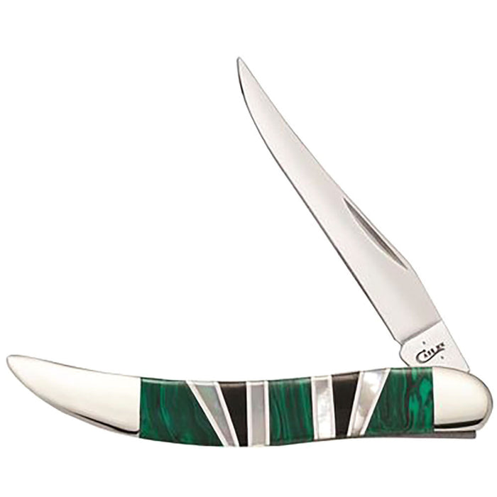 Exotic Green Malachite Texas Toothpick Knife