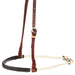 Black Leather Braided Double Rope Noseband