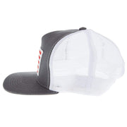 Hooey Grey and White Flag Patch Cap