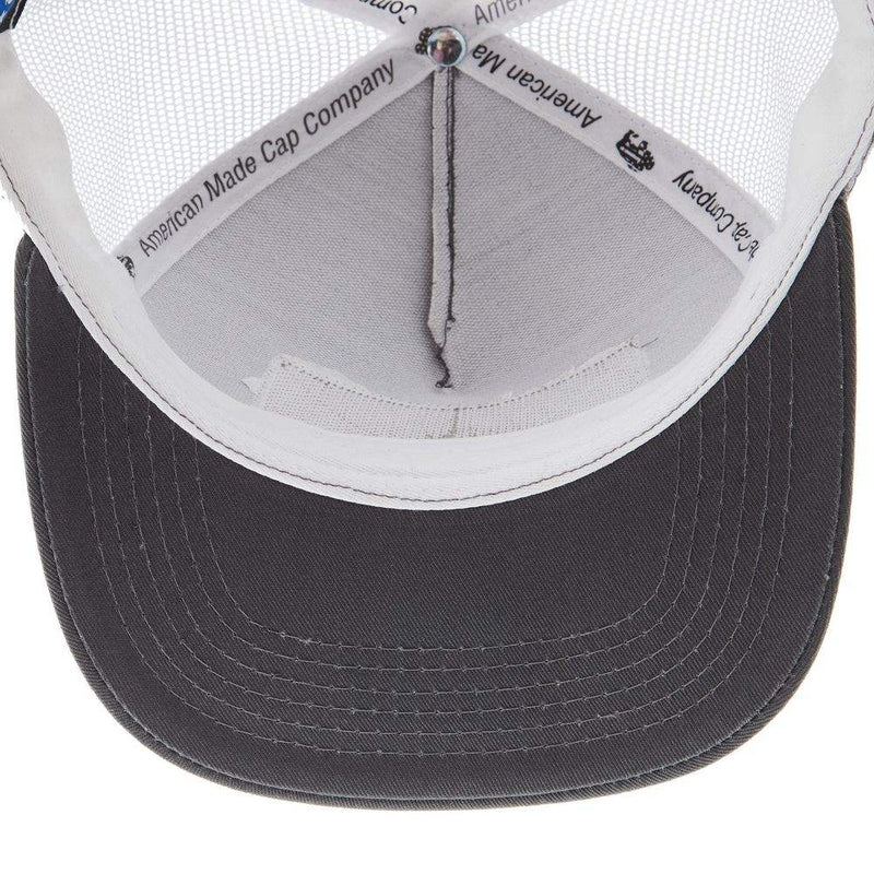 Hooey Grey and White Flag Patch Cap