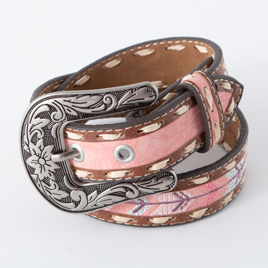 ROPER Girl's Pink Arrows Belt