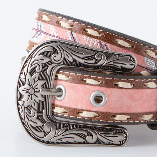 ROPER Girl's Pink Arrows Belt