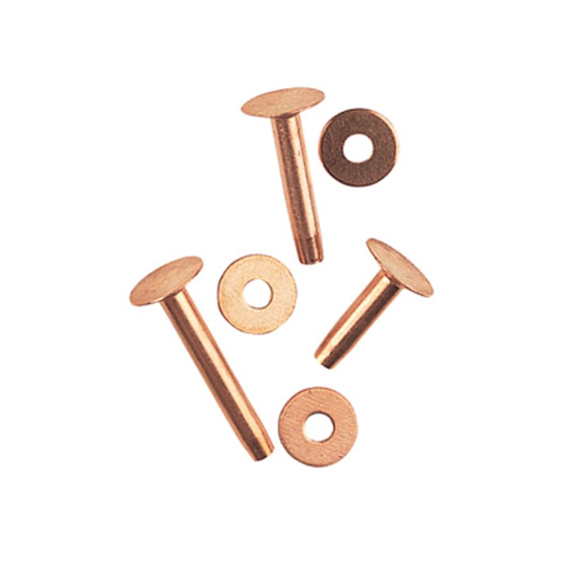 Assorted Copper Rivets and Burrs