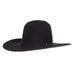 10X Charcoal Grizzly Hat 4 1/2" Brim