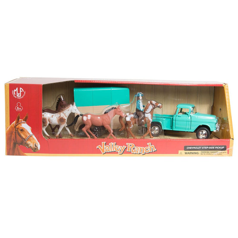 1955 Chevy Pickup With Horse Trailer