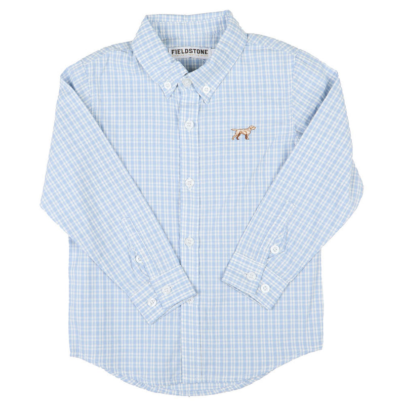 Fieldstone Boy's Blue Grove Button Down Shirt