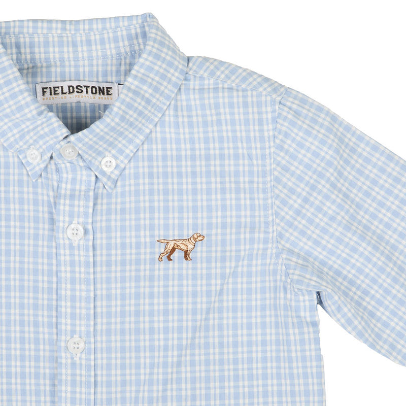 Fieldstone Boy's Blue Grove Button Down Shirt