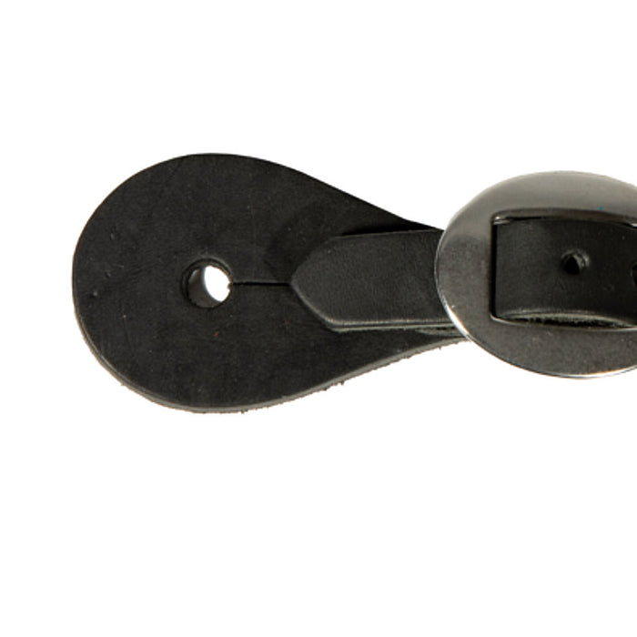Professionals Choice Ladies Black Spur Straps with SS Buckles