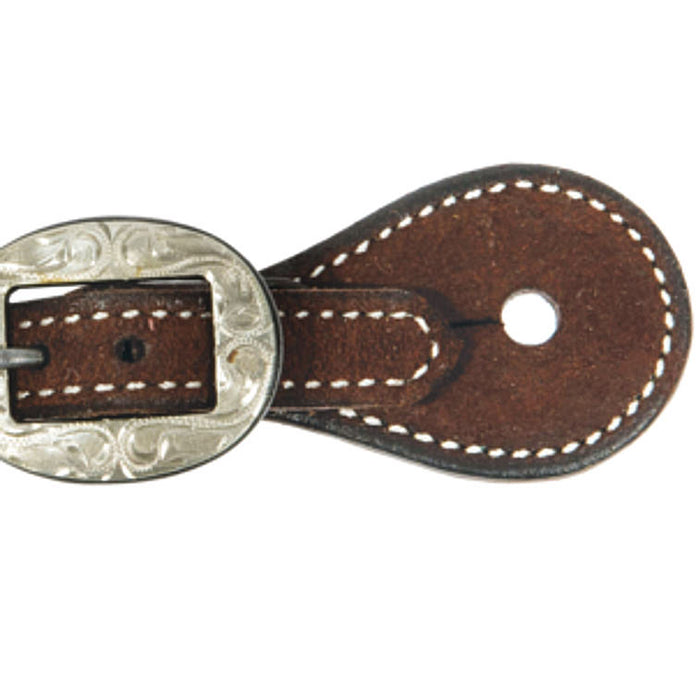 Professionals Choice Ladies & Youth Chocolate Roughout Spur Straps