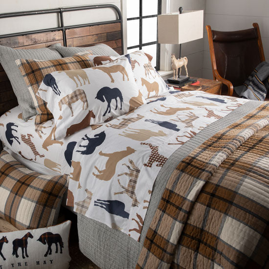 Rod's True Western Trail Ride Flannel Quilt