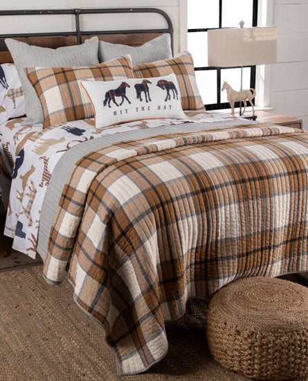 Rod's True Western Trail Ride Flannel Quilt