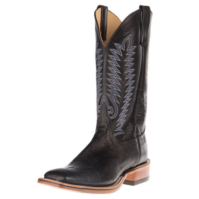 Men's NRS Ride Ready Black Smooth Ostrich Cowboy Boots