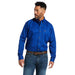 Men's Solid Twill Blue Button Down Shirt