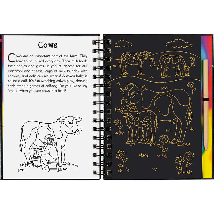 Peter Pauper Press Inc On The Farm Scratch & Sketch Book