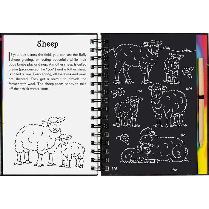 Peter Pauper Press Inc On The Farm Scratch & Sketch Book
