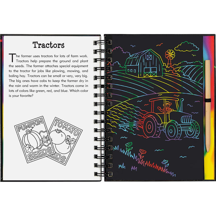 Peter Pauper Press Inc On The Farm Scratch & Sketch Book