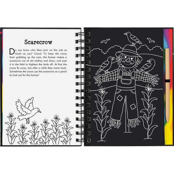 Peter Pauper Press Inc On The Farm Scratch & Sketch Book