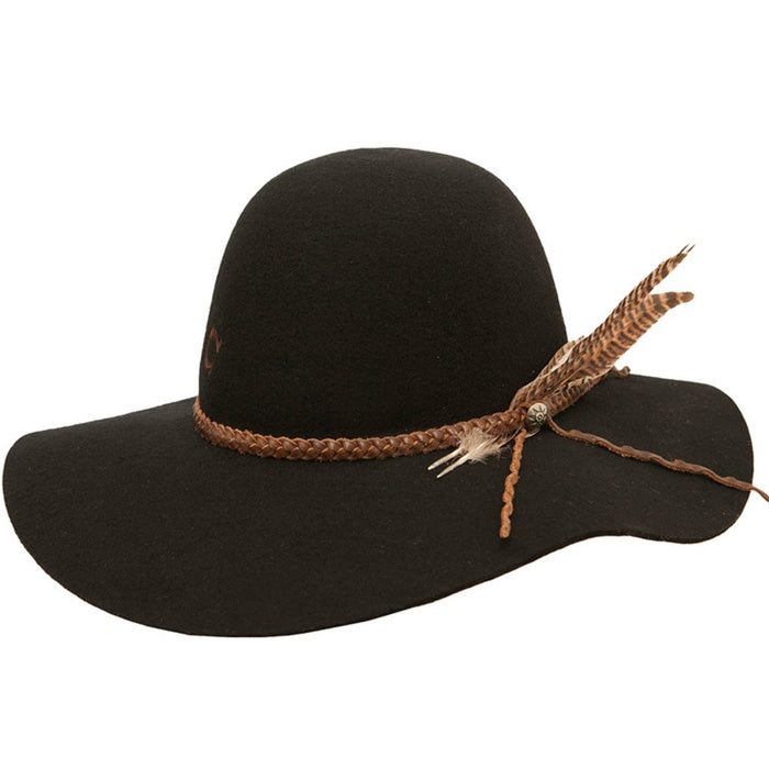 Women's Black Wanderlust Fashion Hat