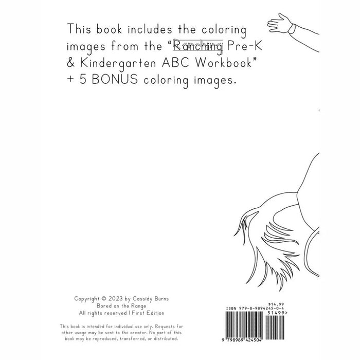 Bored On The Range Llc Ranching Coloring Book