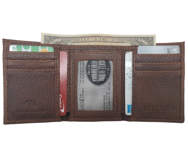 Gem Dandy Accessories Stetson Bison Trifold