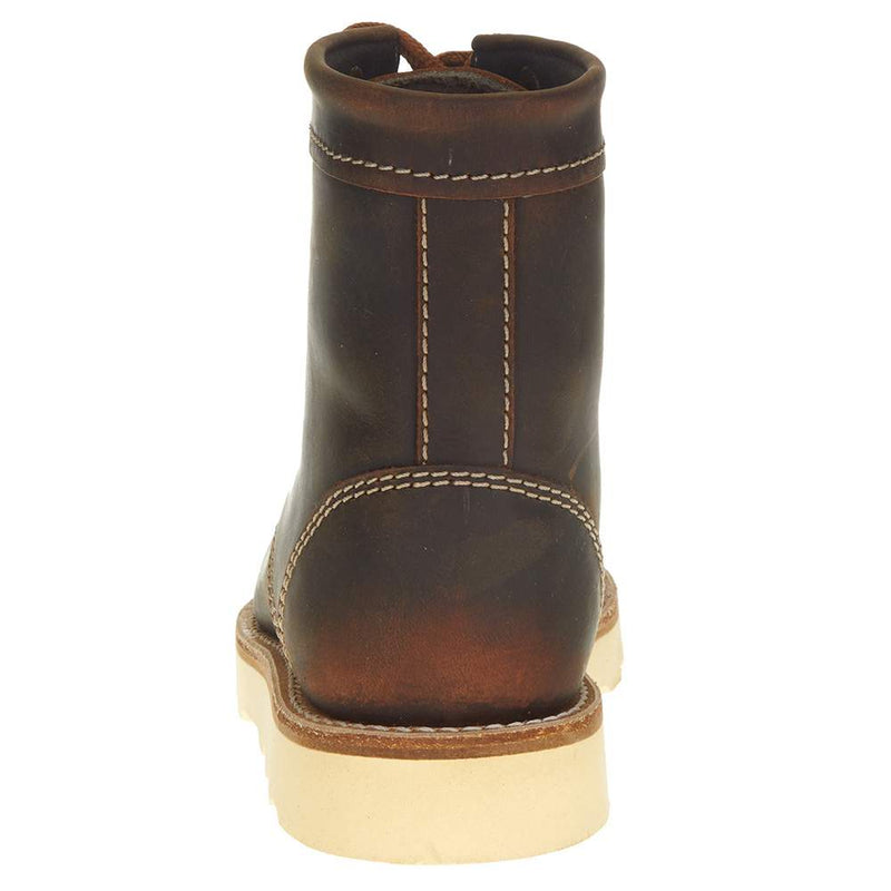 Old West Youth Oiled Brown Lace Up Casual