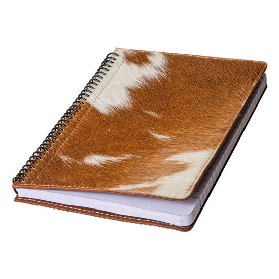 Myra Hairon Brown and White Diary Notebook