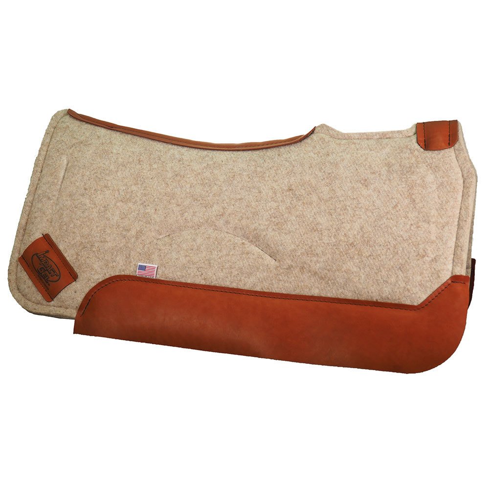 Tapis De Selle D'occasion Balance Base 1/4 Pouce – Noir Similicuir – équitation