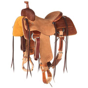 Chestnut 1/2 Breed Baby Basket Stamp Ranch Cutter Saddle