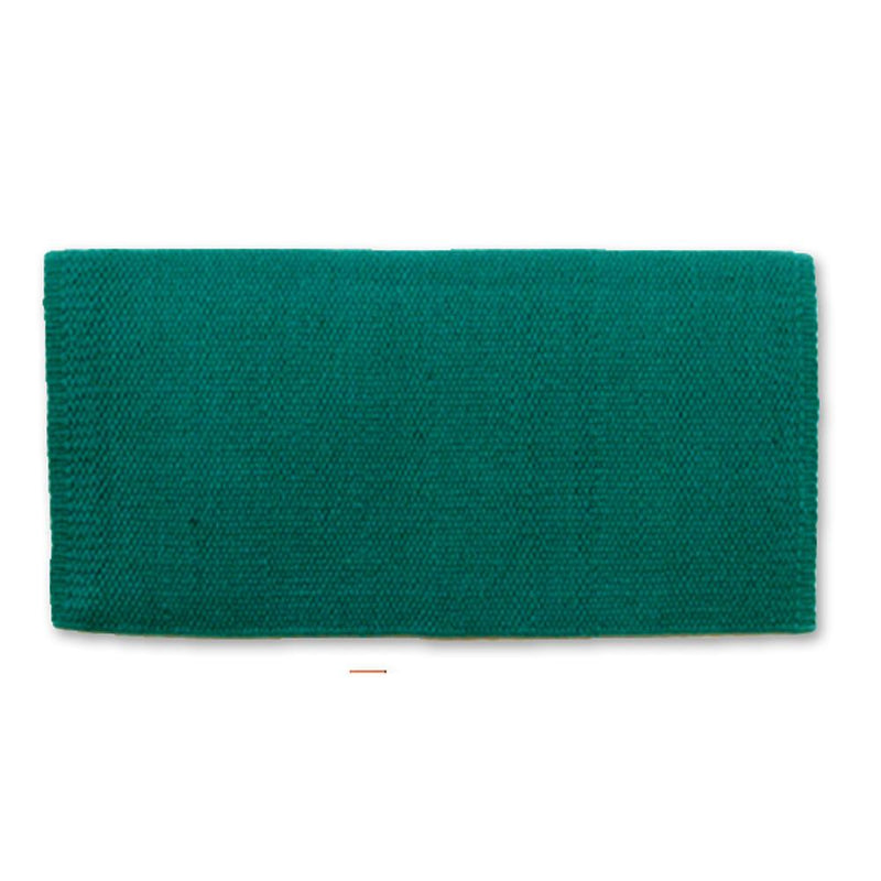 1314-32 San Juan Solid Teal 36x34 New Zealand Wool Saddle Blanket