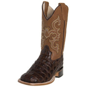 Childs Brown Horn Back Gator Tan Canyon Cowboy Boots
