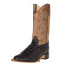Boys Youth Old West Black Horn Back Gator Tan Fry Cowboy Boots
