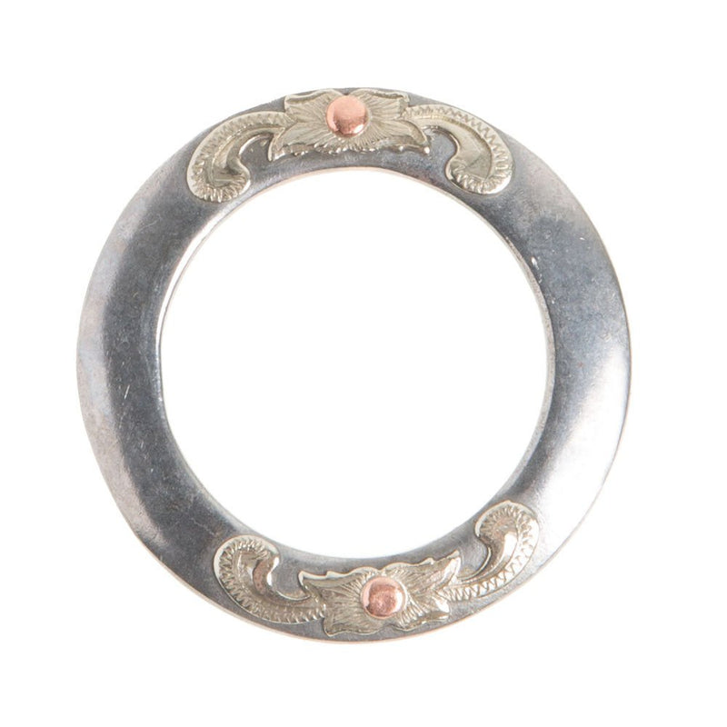 1 5/8" Mounted Floral Beveled Ring