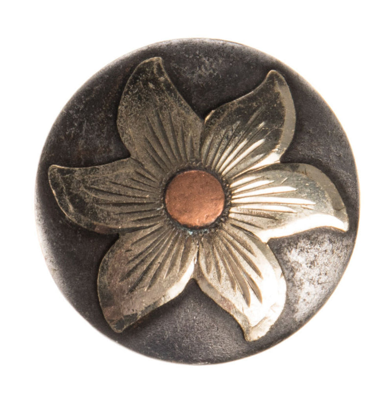 1.5in Lily Flower Chicago Screw Concho