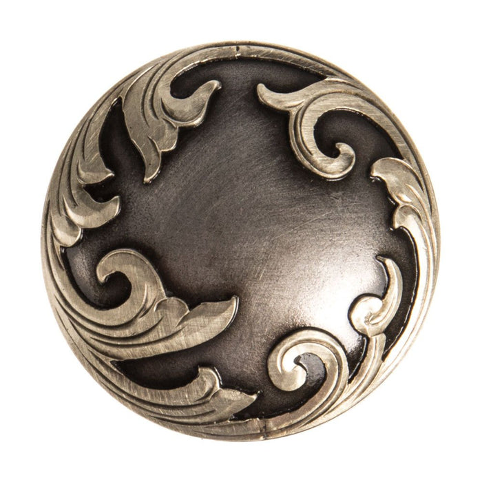 1in Floral Scroll Chicago Screw Concho