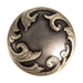 1in Floral Scroll Chicago Screw Concho