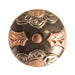 1in Copper Wheat Flower Chicago Screw Concho