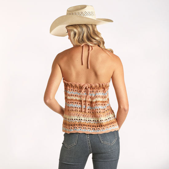 Rock & Roll Denim Sunset Halter Tank