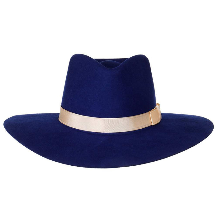 Women's M+F Navy with Cream Band Fashion Hat