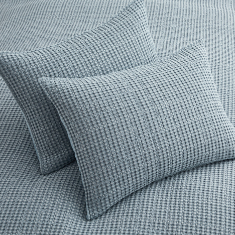 Rod's True Western Soft Cotton Chambray Waffle Weave Quilt Set
