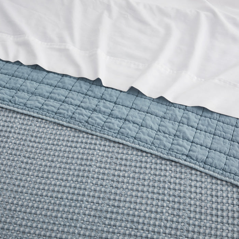 Rod's True Western Soft Cotton Chambray Waffle Weave Quilt Set