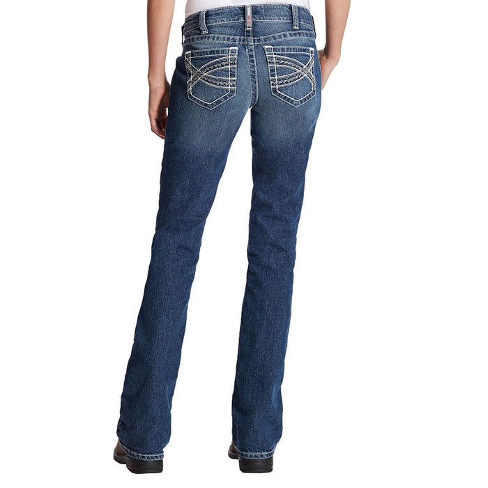 Ladies FR Mid Rise Durastretch Entwined Boot Cut Jean