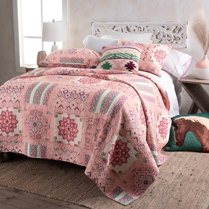 Nrs Ohio Leftovers Desert Rose Aztec Hooked Pillow