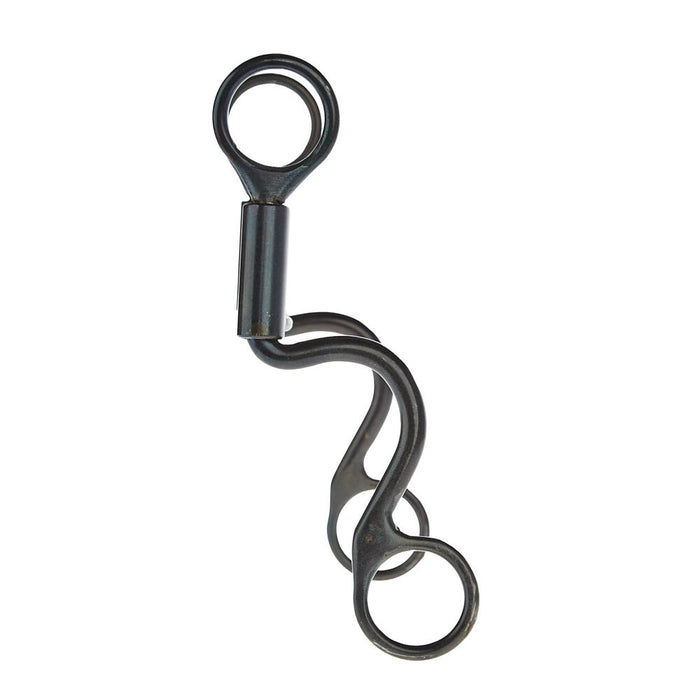 Dutton Bits Short S-Shank Smooth Dogbone with Solid Bead Mouth Piece
