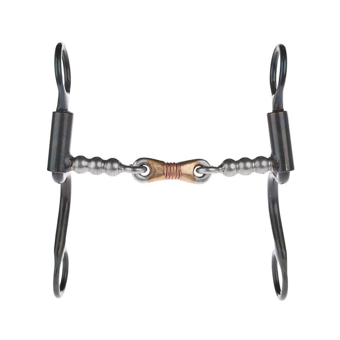 Dutton Bits Short S-Shank Smooth Dogbone with Solid Bead Mouth Piece