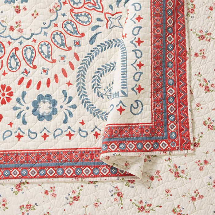 Peking Handicraft Inc. Boho Americana 3pc Quilt Set KG