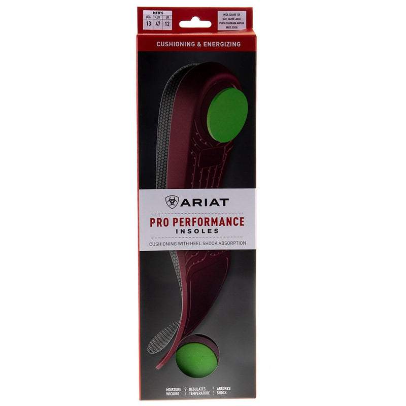 Men's Ariat Pro Performance WIde Square Toe Insoles