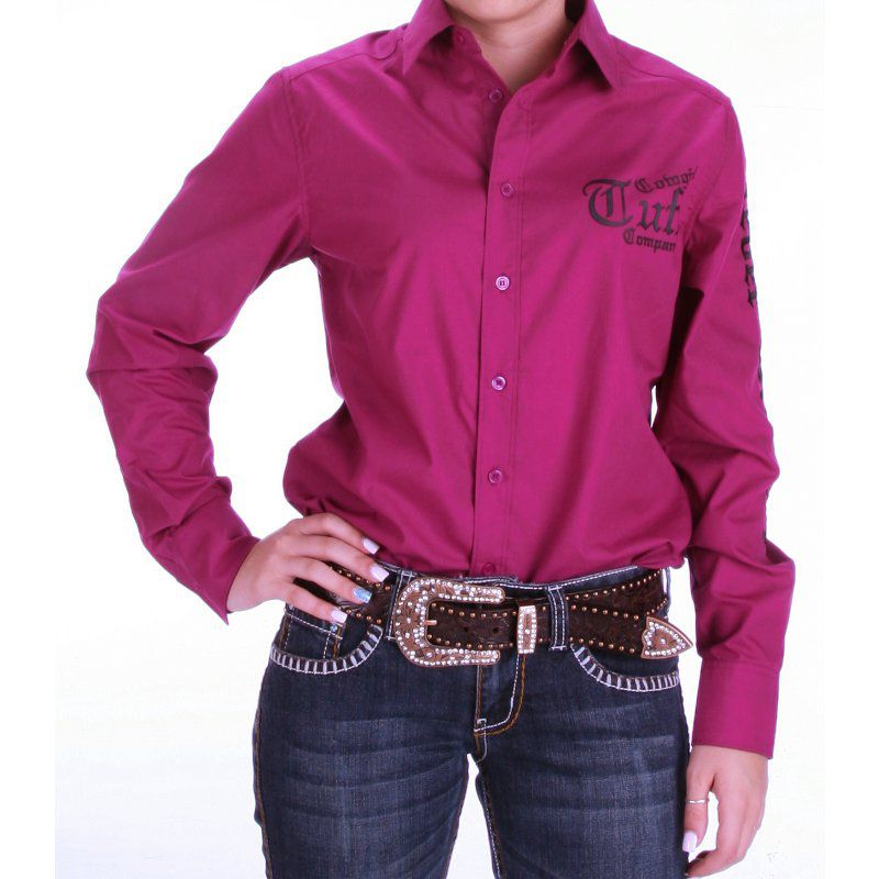 3-D Ladies 1 1/2in Brown Floral Belt with Bronze Studs