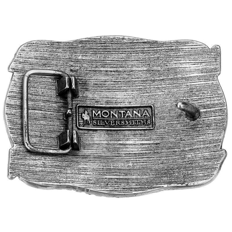Montana Silversmiths Pointing West Longhorn Buckle