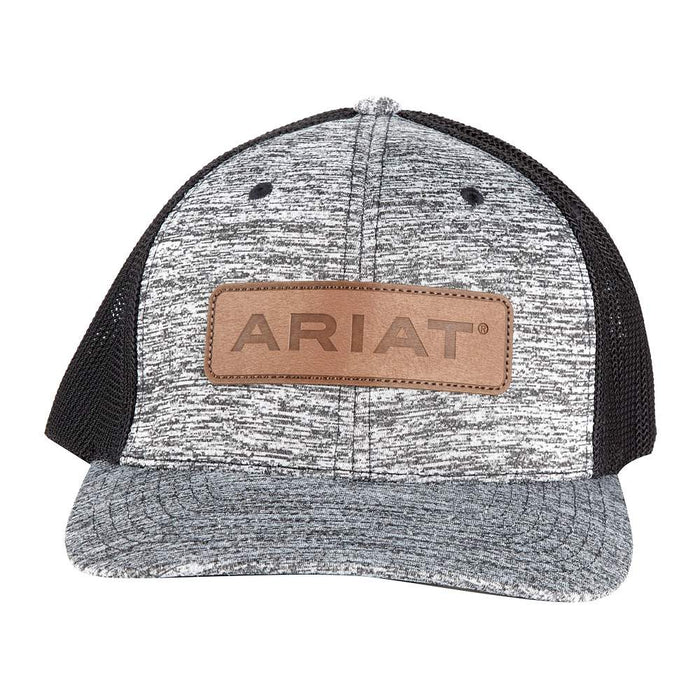 Ariat Men's Leather Patch Logo Cap