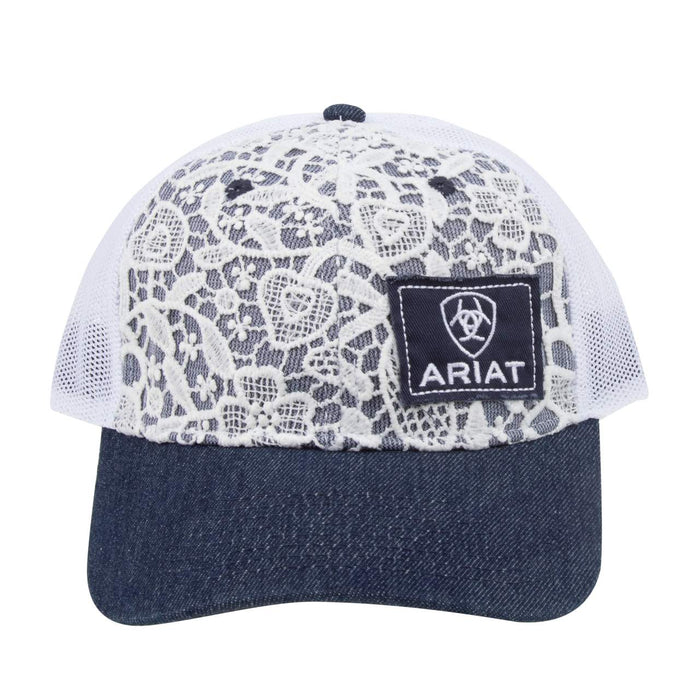 Ariat Women's Denim Blue and Lace Mesh Cap